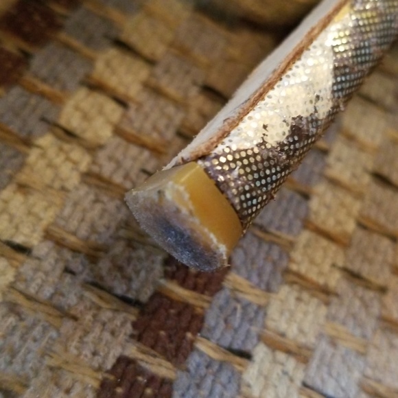 Kate Spade gold shimmery snake ankle wrap heels - Picture 8 of 8